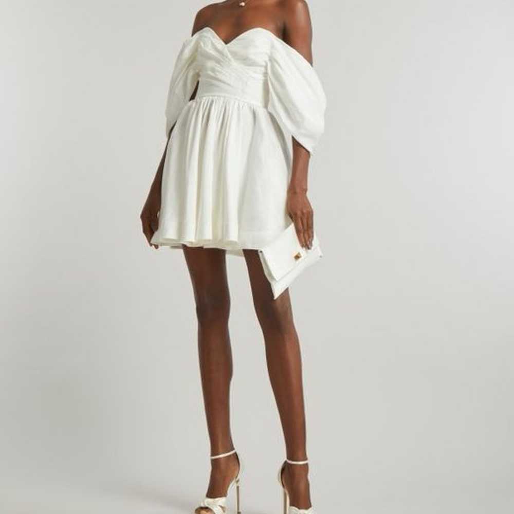 Aje White Zorina Sweetheart Mini Dress - image 5