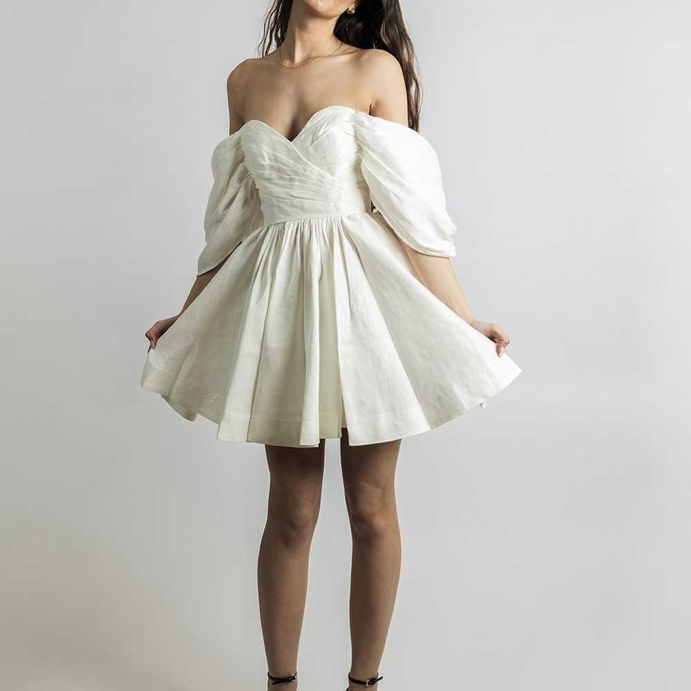 Aje White Zorina Sweetheart Mini Dress - image 6
