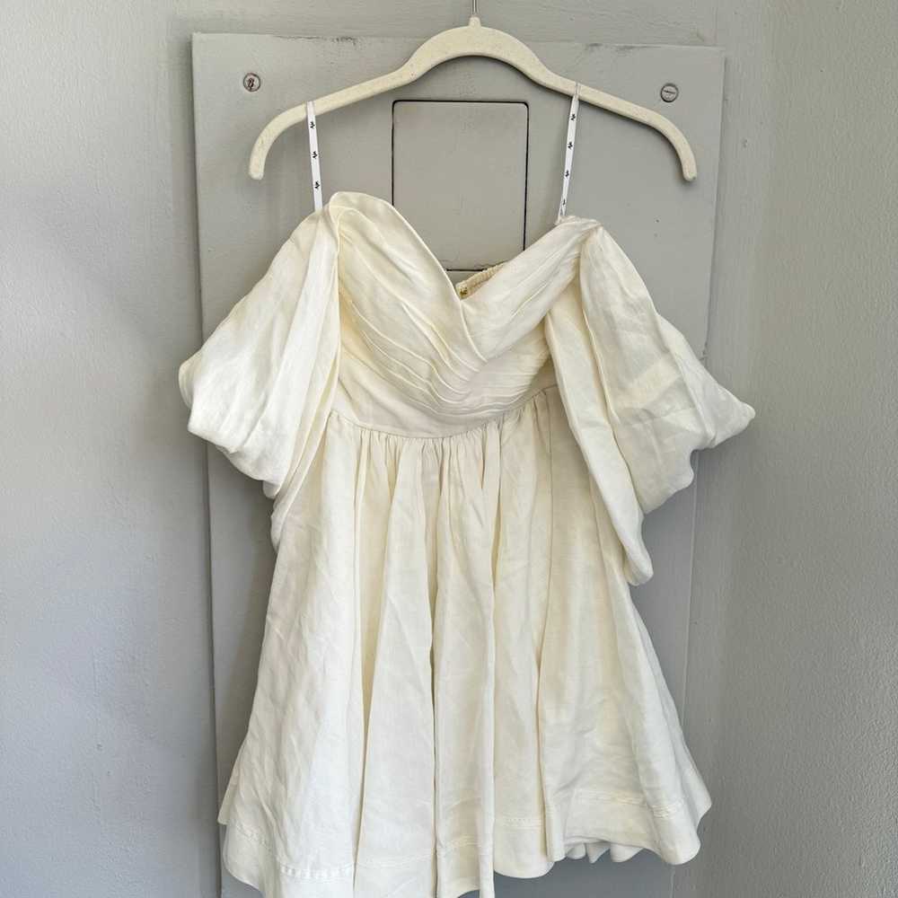 Aje White Zorina Sweetheart Mini Dress - image 7