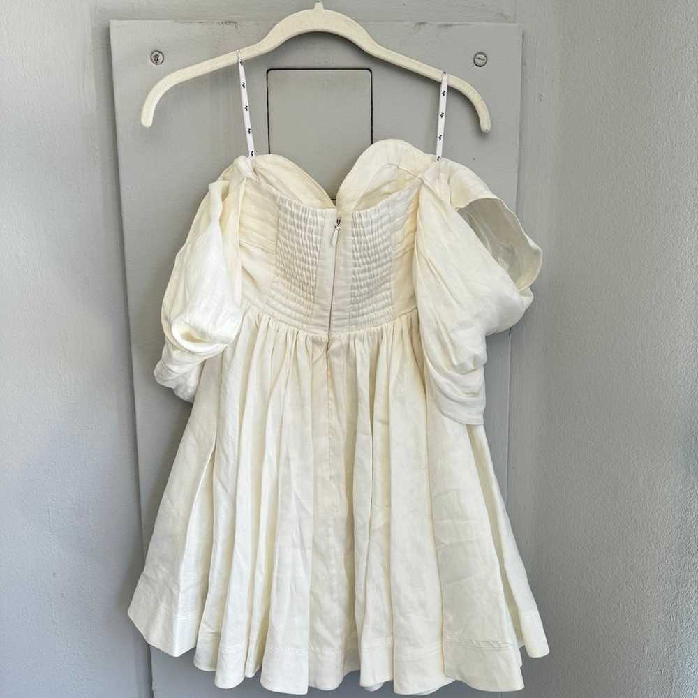 Aje White Zorina Sweetheart Mini Dress - image 9