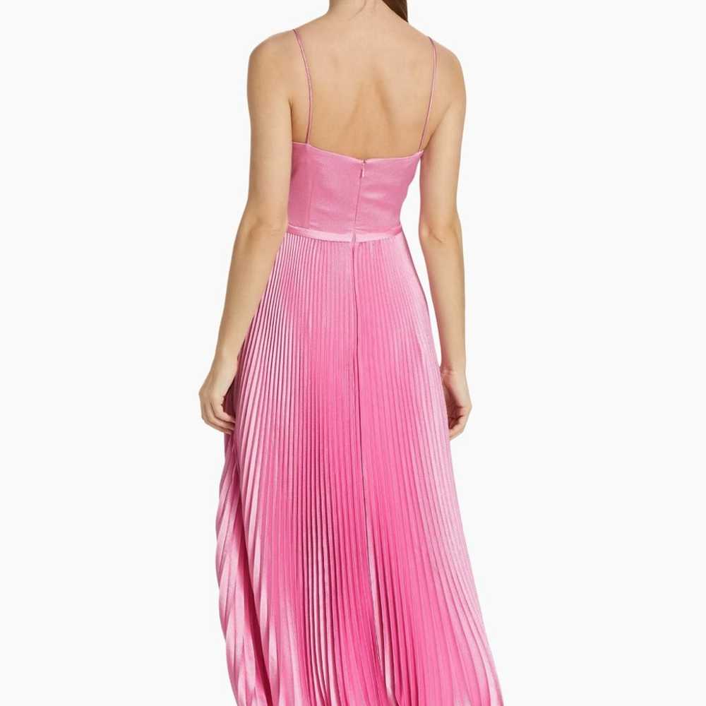 $545 ML Monique Lhuillier Belted Satin Sleeveless… - image 5