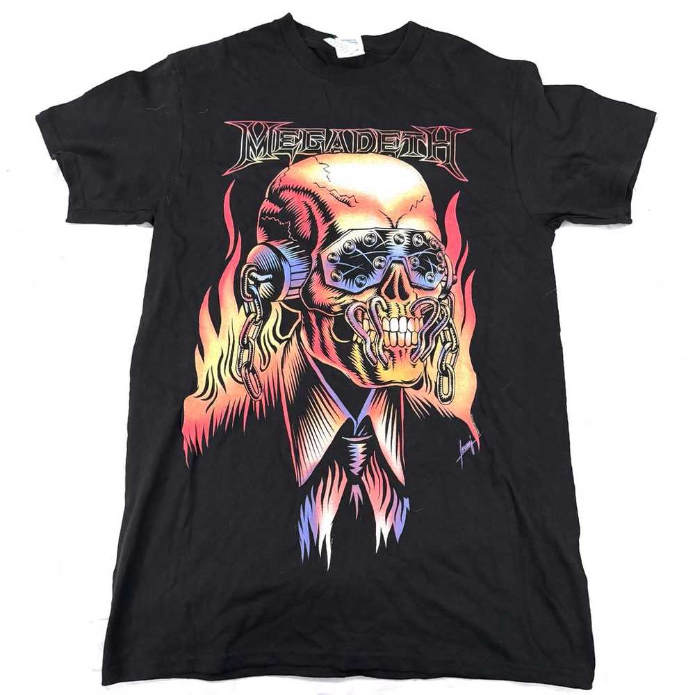 MEGADETH Black Vic Rattlehead Metal Big Skull Ban… - image 1