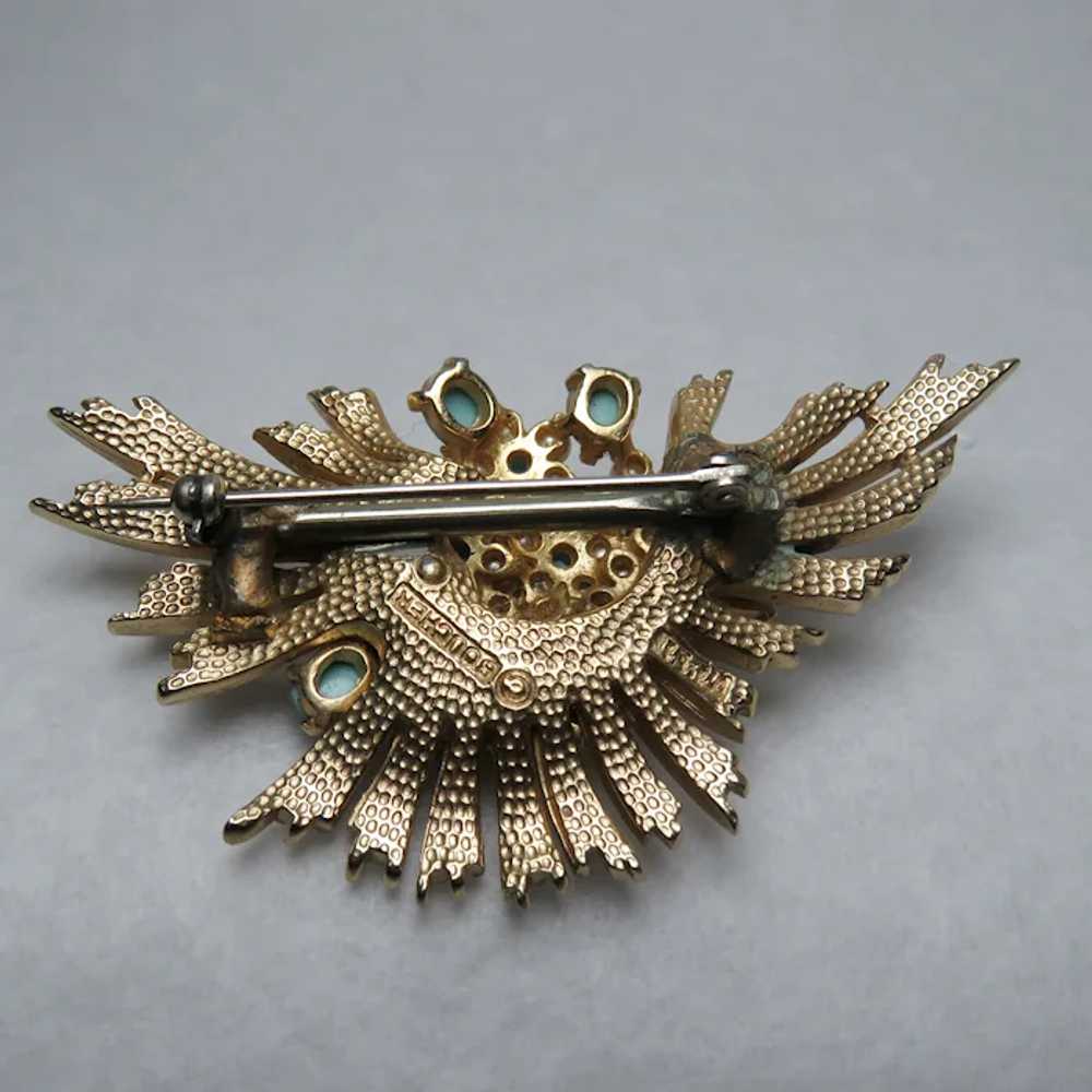 Vintage Marcel Boucher Brooch with Faux Pearls an… - image 10