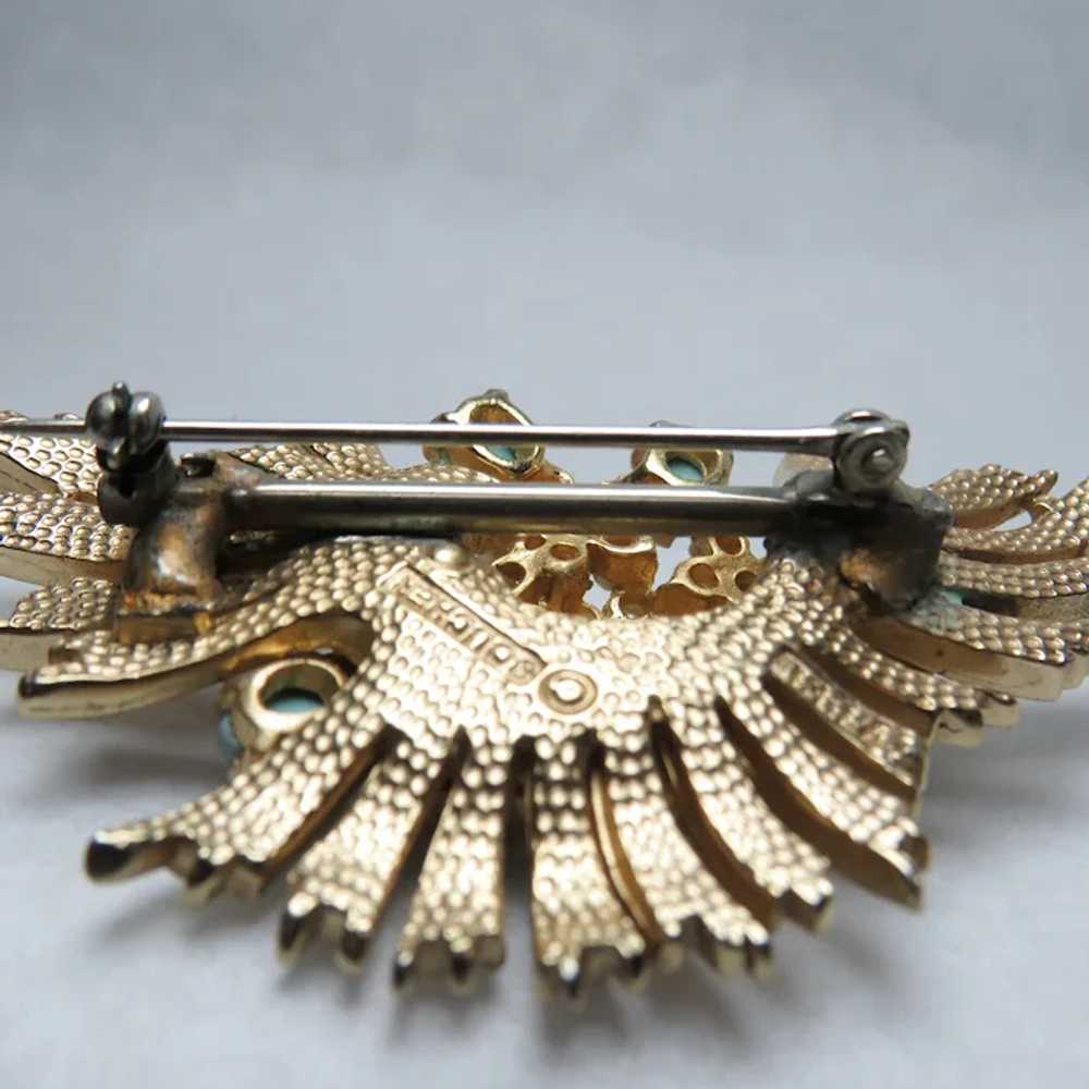 Vintage Marcel Boucher Brooch with Faux Pearls an… - image 9