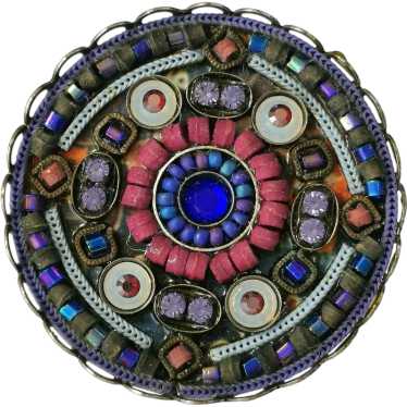 Ayala Bar Brooch Pendant Indigo Isreal - image 1