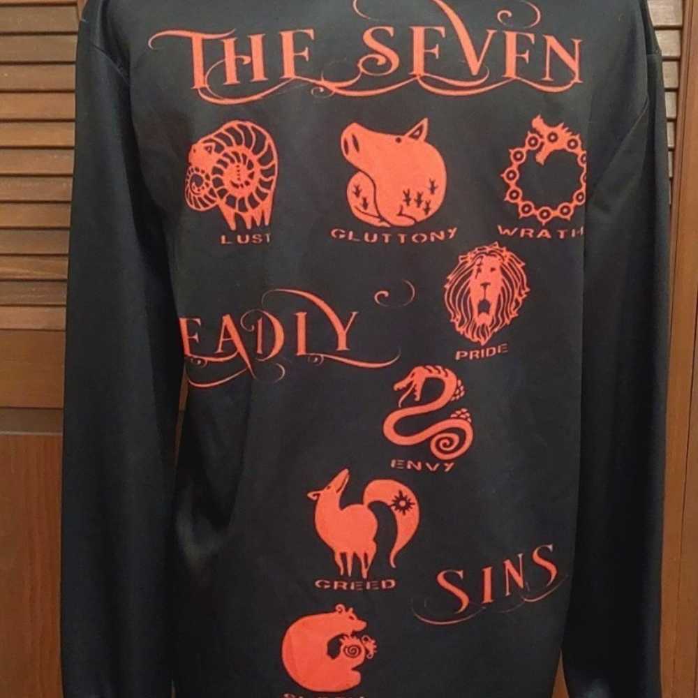 Seven Deadly Sins (M) Medium Long Sleeve Black T-… - image 4