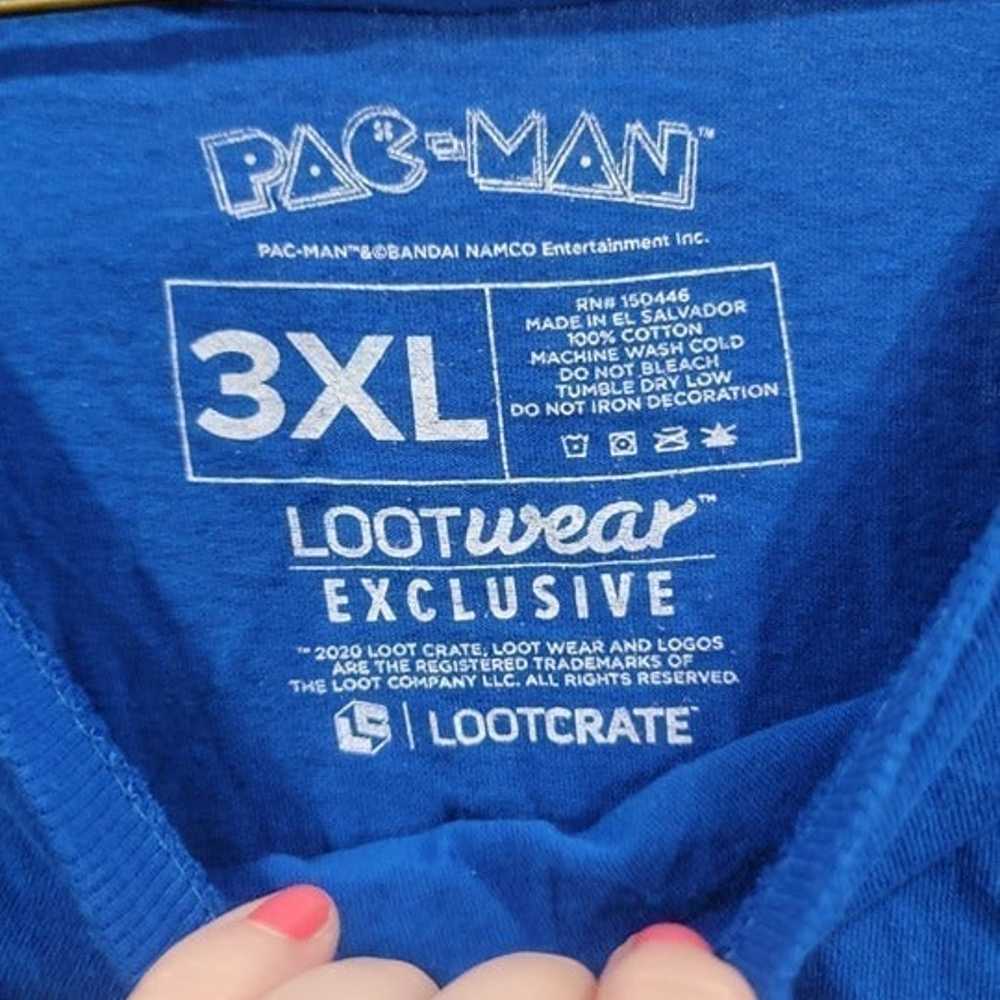 Lootwear Lootcrate Exclusive Pac-man Blue T-Shirt… - image 5