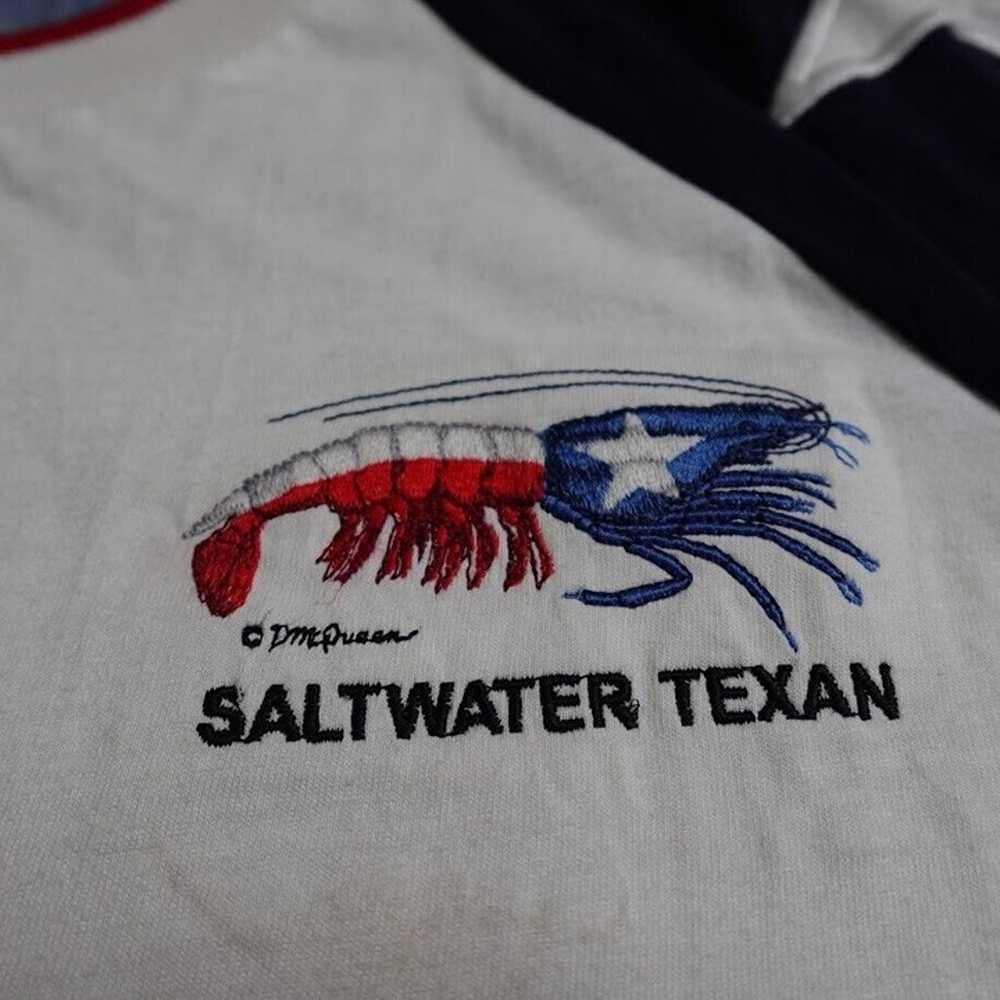 Salt Water Texan Rock Point Flag Design Shirt Men… - image 3