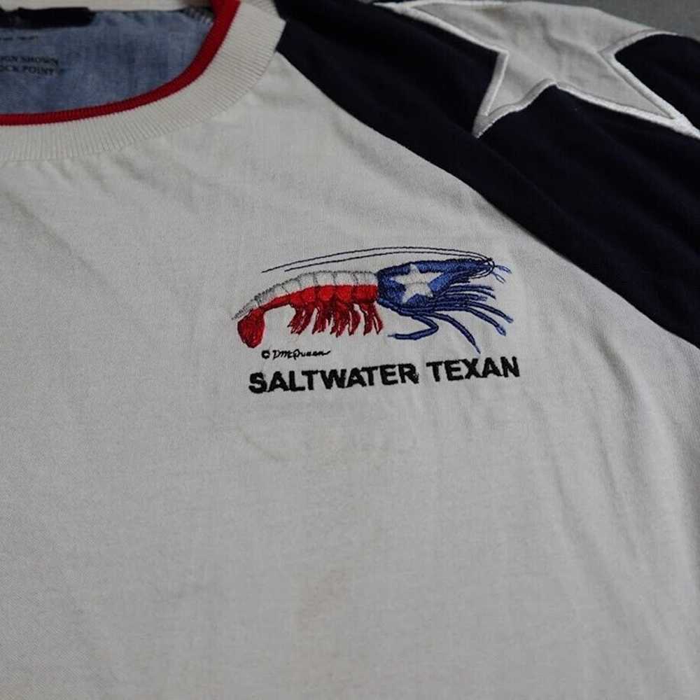 Salt Water Texan Rock Point Flag Design Shirt Men… - image 4