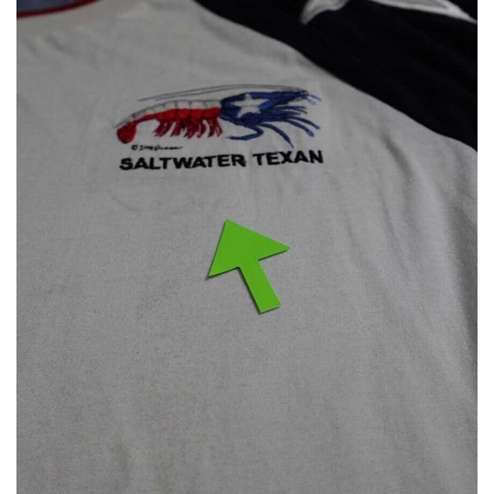 Salt Water Texan Rock Point Flag Design Shirt Men… - image 6