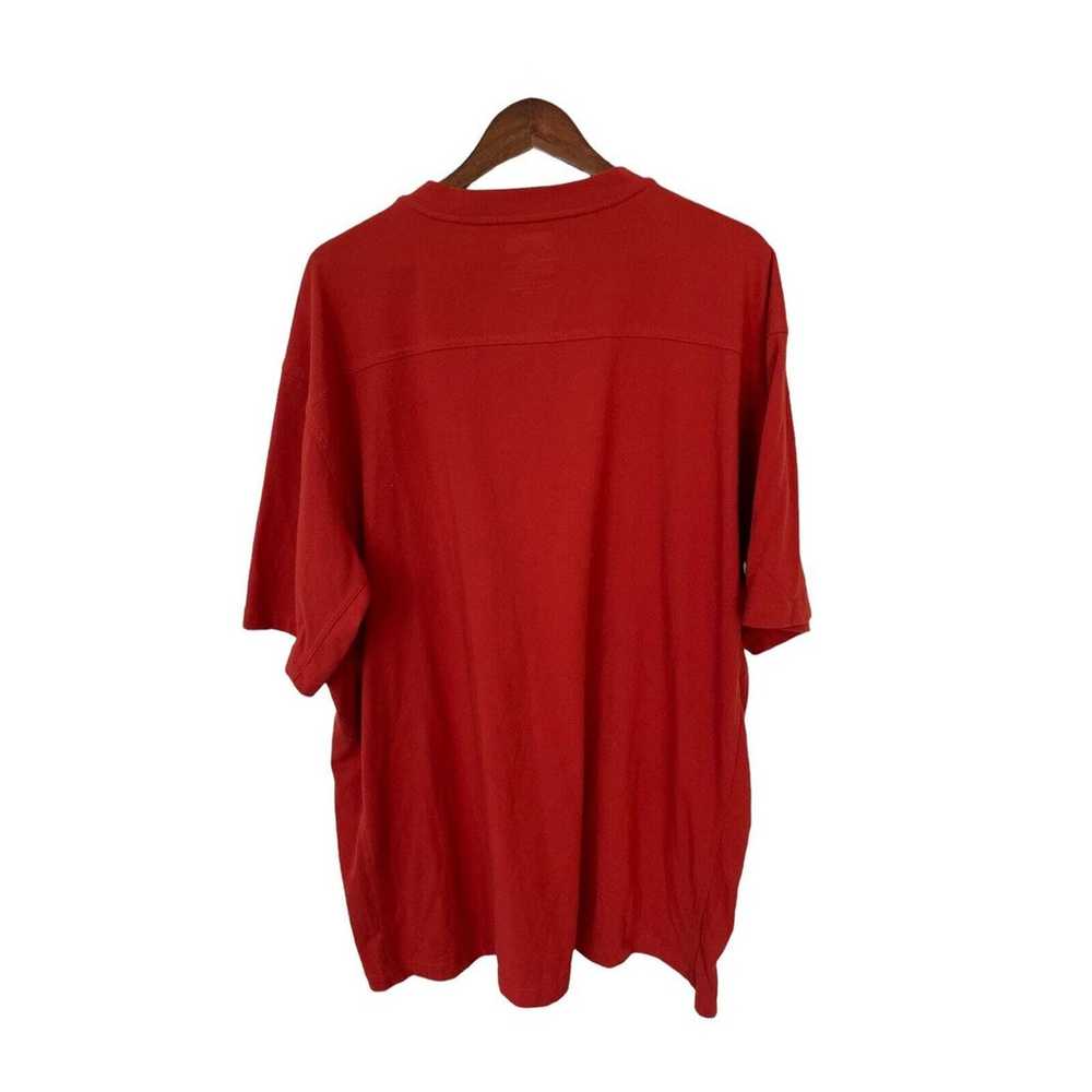 Duluth Trading 2XL red/orange short sleeve pocket… - image 3