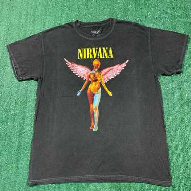 Nirvana In Utero Rock Band T-shirt SzL - image 1