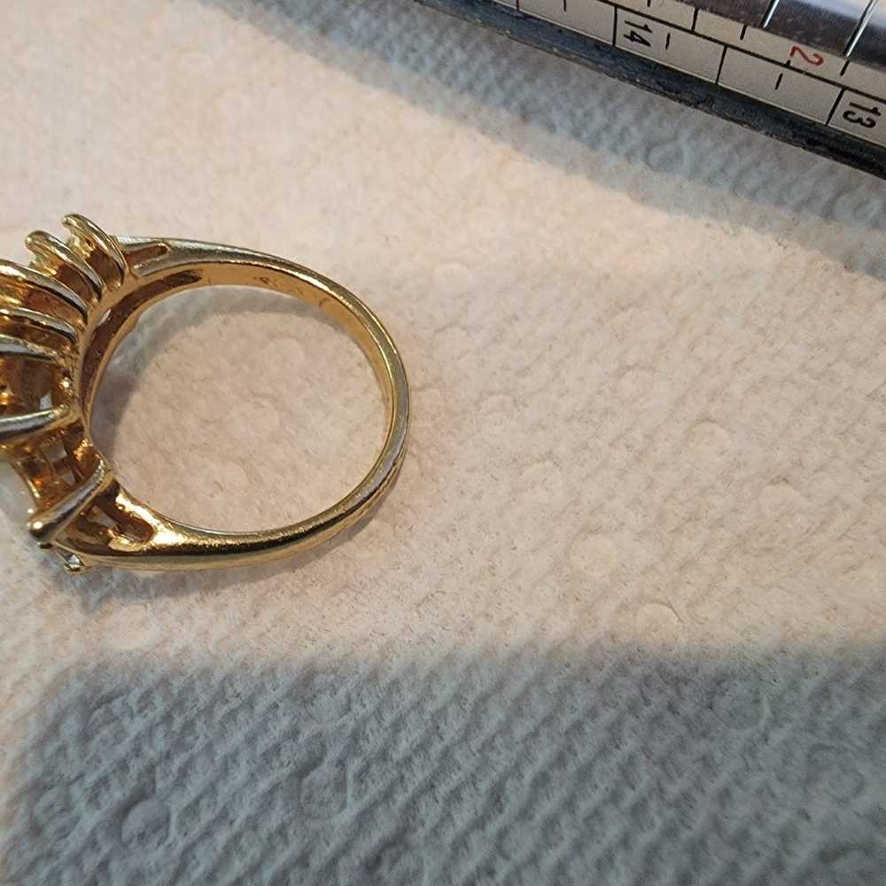 Cute goldtone ring  unmarked - image 6