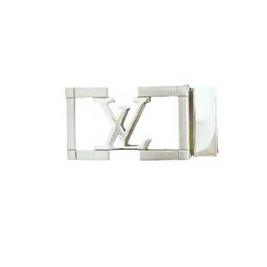 Louis Vuitton Vintage 3D Monogram Silver-Tone Meta