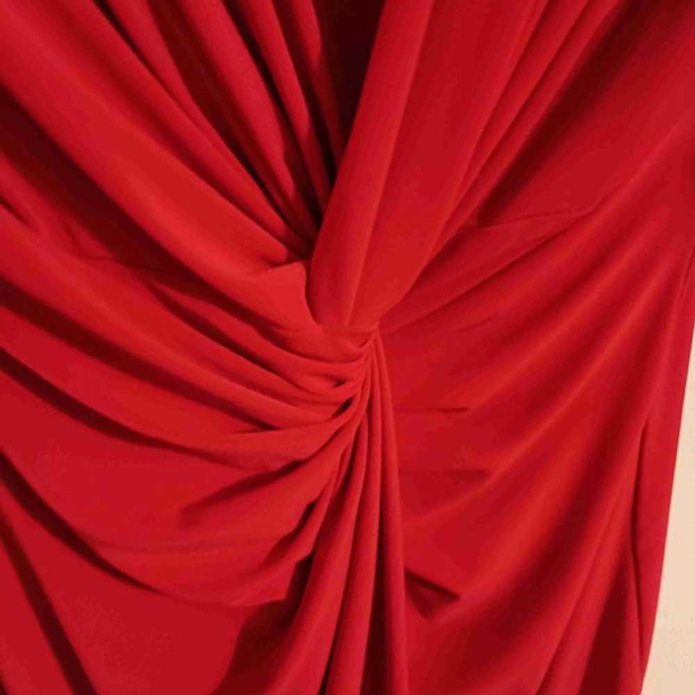 Joseph Ribkoff Womens Red 3/4 Sleeves V-Neck Vint… - image 5