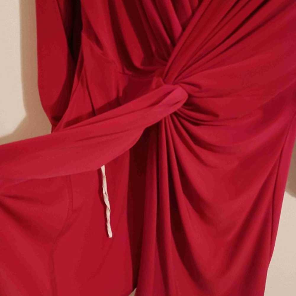 Joseph Ribkoff Womens Red 3/4 Sleeves V-Neck Vint… - image 8