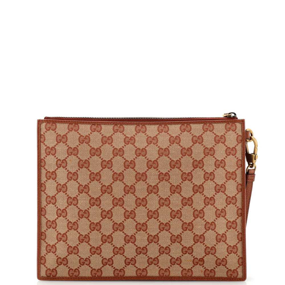 GUCCI MLB Zip Pouch GG Canvas with Applique Medium - image 3
