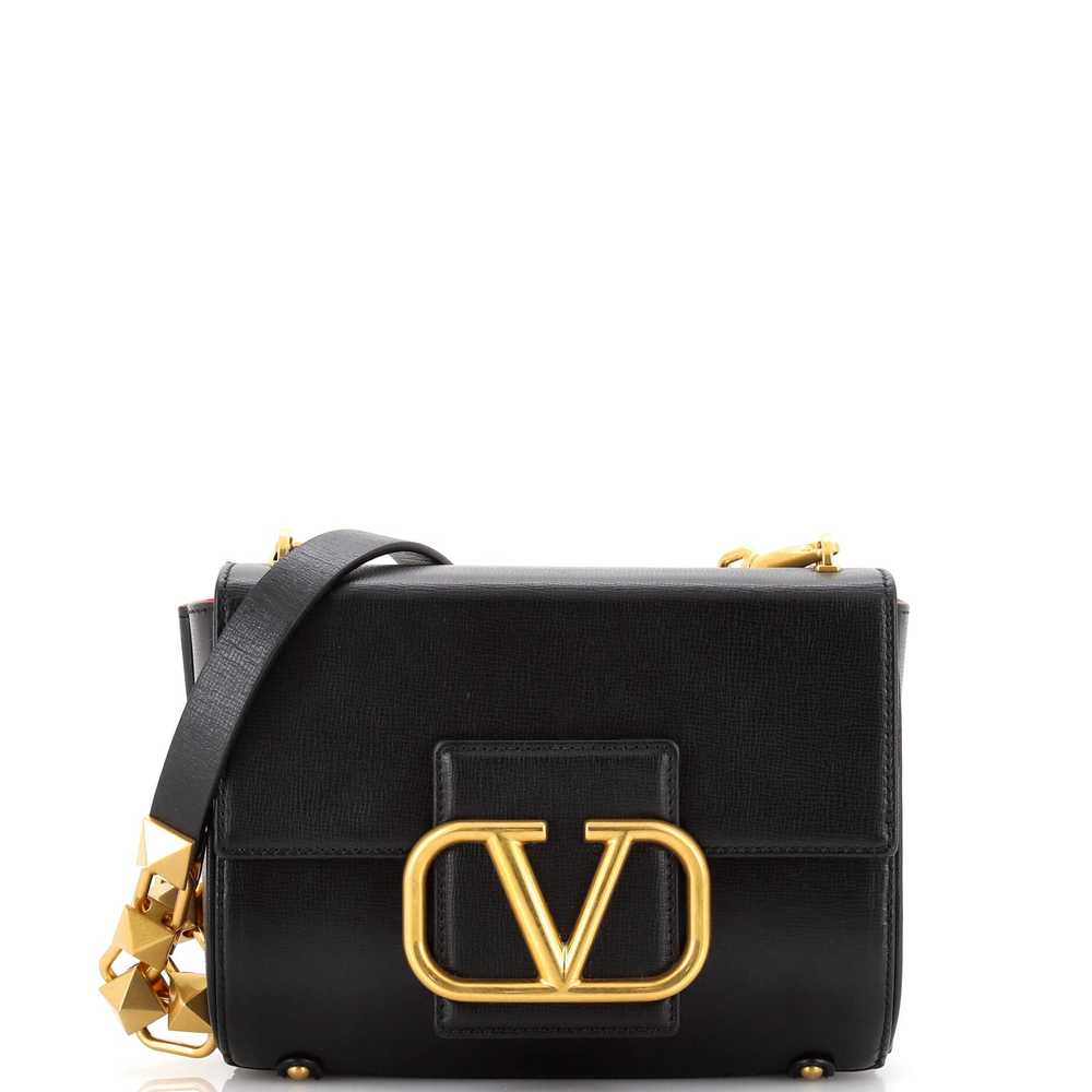 VALENTINO GARAVANI Stud Sign Shoulder Bag Leather… - image 1