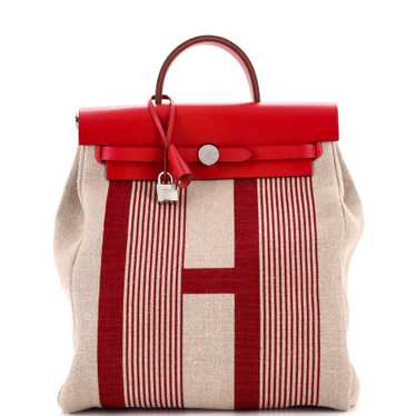 Hermes Herbag A Dos Zip Backpack H Vibration Toile