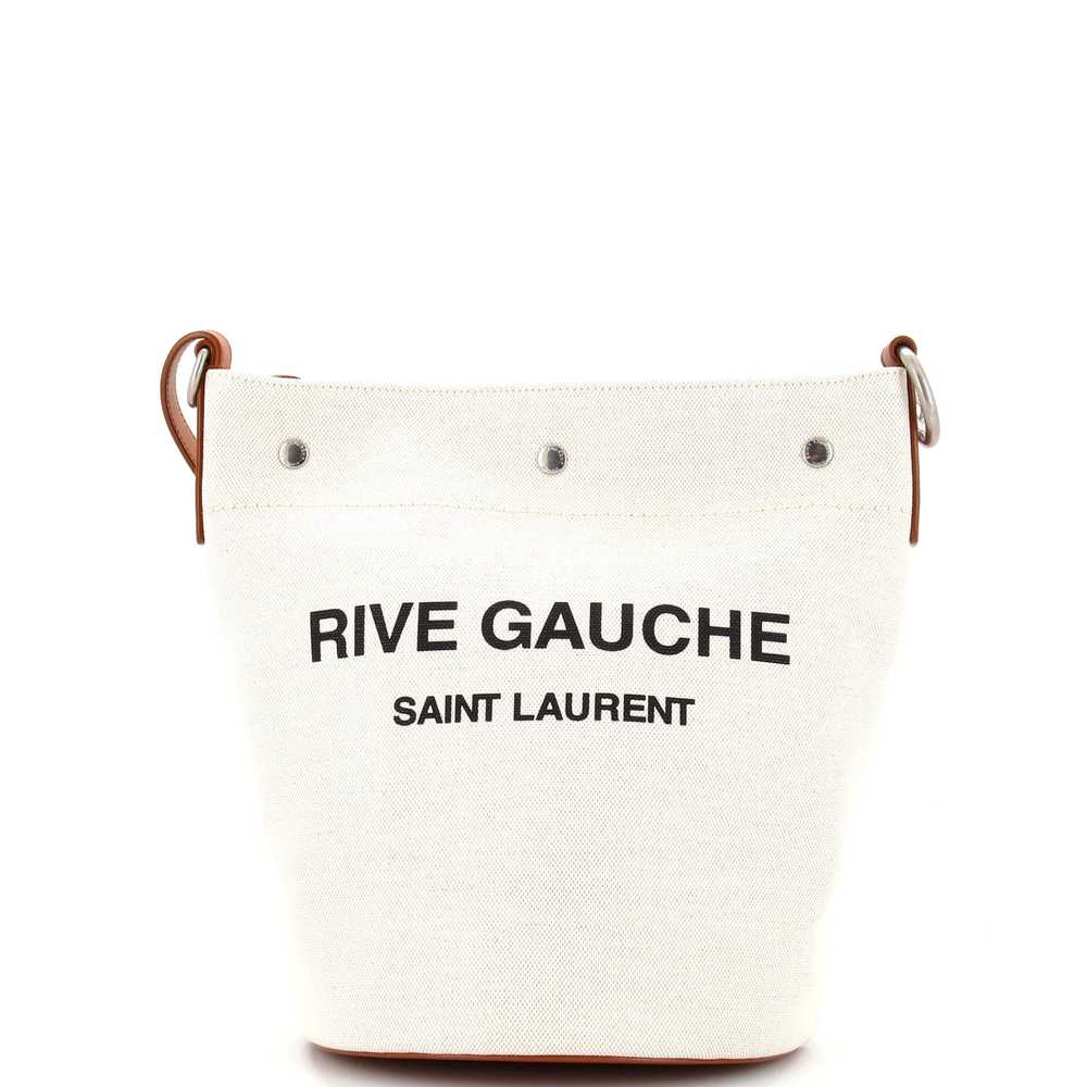 Saint Laurent Rive Gauche Bucket Bag Canvas - image 1