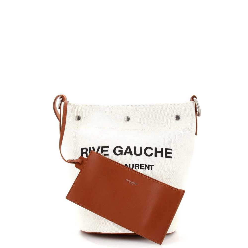 Saint Laurent Rive Gauche Bucket Bag Canvas - image 2