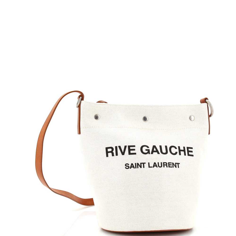 Saint Laurent Rive Gauche Bucket Bag Canvas - image 3