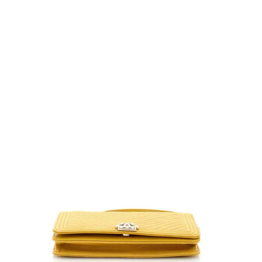 CHANEL Boy Wallet on Chain Chevron Caviar - image 5