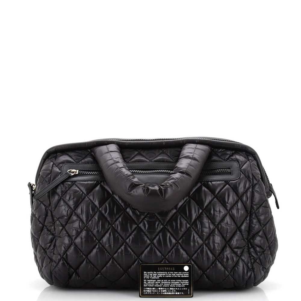 CHANEL Coco Cocoon Bowling Bag Quilted Printed Ny… - image 2