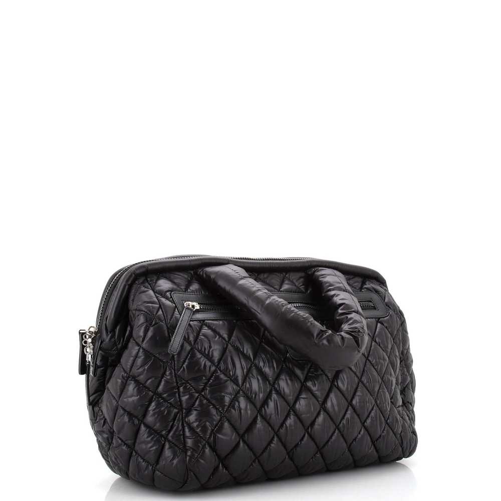 CHANEL Coco Cocoon Bowling Bag Quilted Printed Ny… - image 3