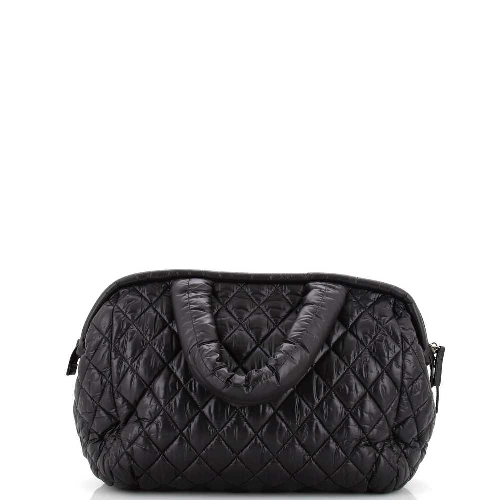 CHANEL Coco Cocoon Bowling Bag Quilted Printed Ny… - image 4
