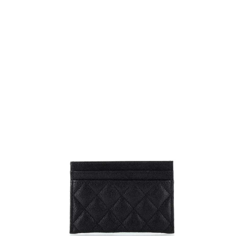 CHANEL Boy Card Holder Quilted Caviar - image 4