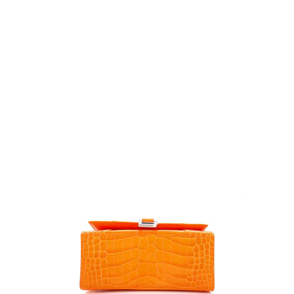 Balenciaga Hourglass Top Handle Bag Crocodile Emb… - image 4