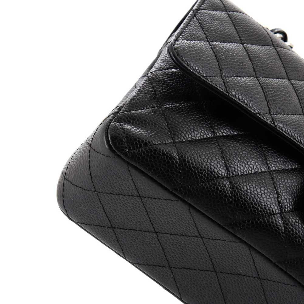 CHANEL Classic Double Flap Bag Quilted Caviar Med… - image 7