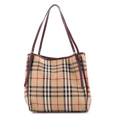 Burberry Canterbury Tote Horseferry Check Canvas S