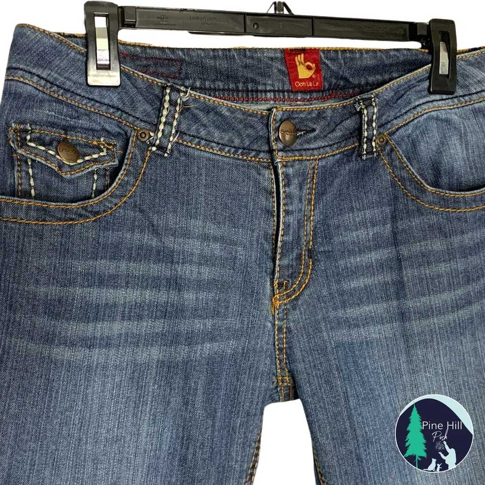 Vintage Sasson Jeans Womens 8 Ooh La La Blue Whit… - image 4