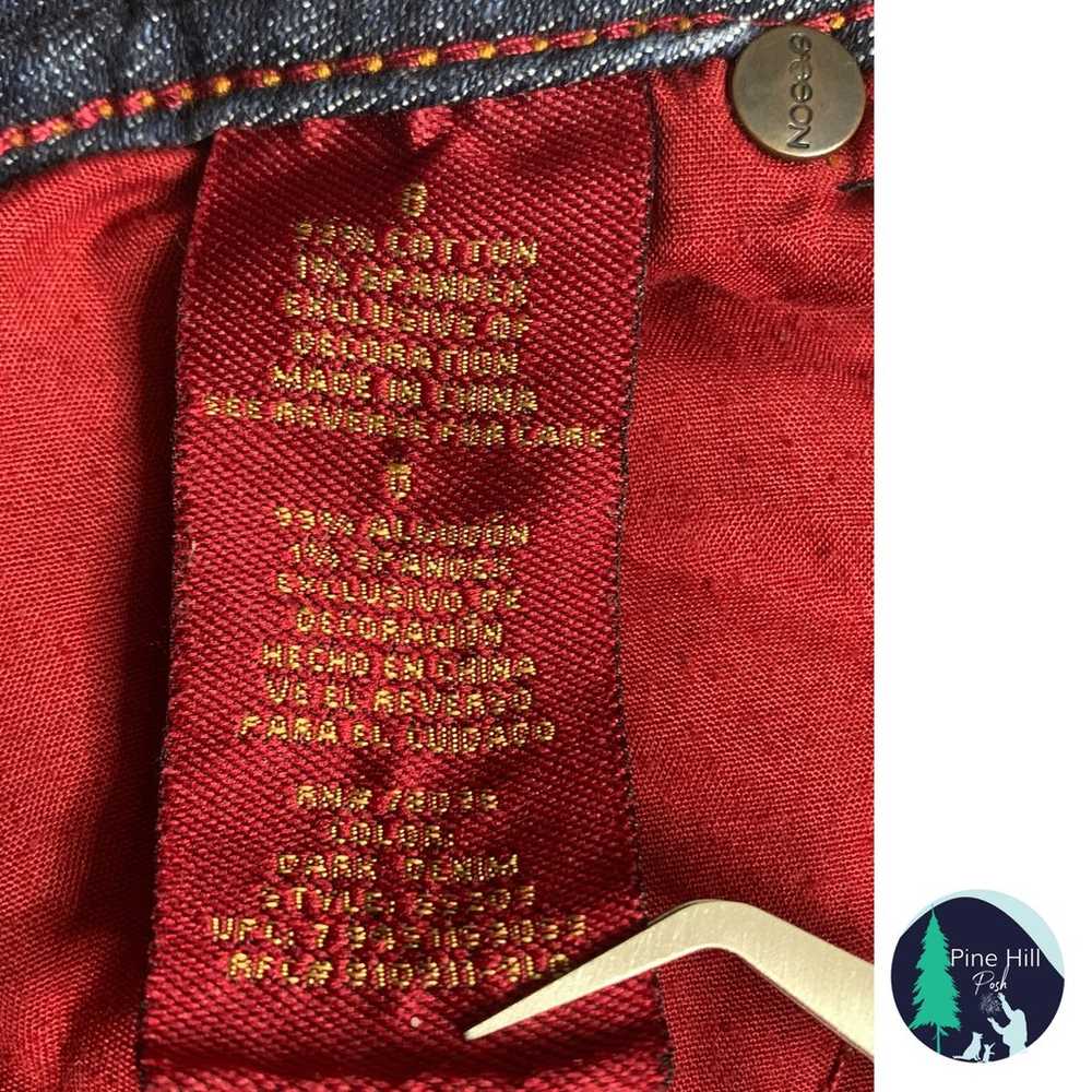 Vintage Sasson Jeans Womens 8 Ooh La La Blue Whit… - image 8