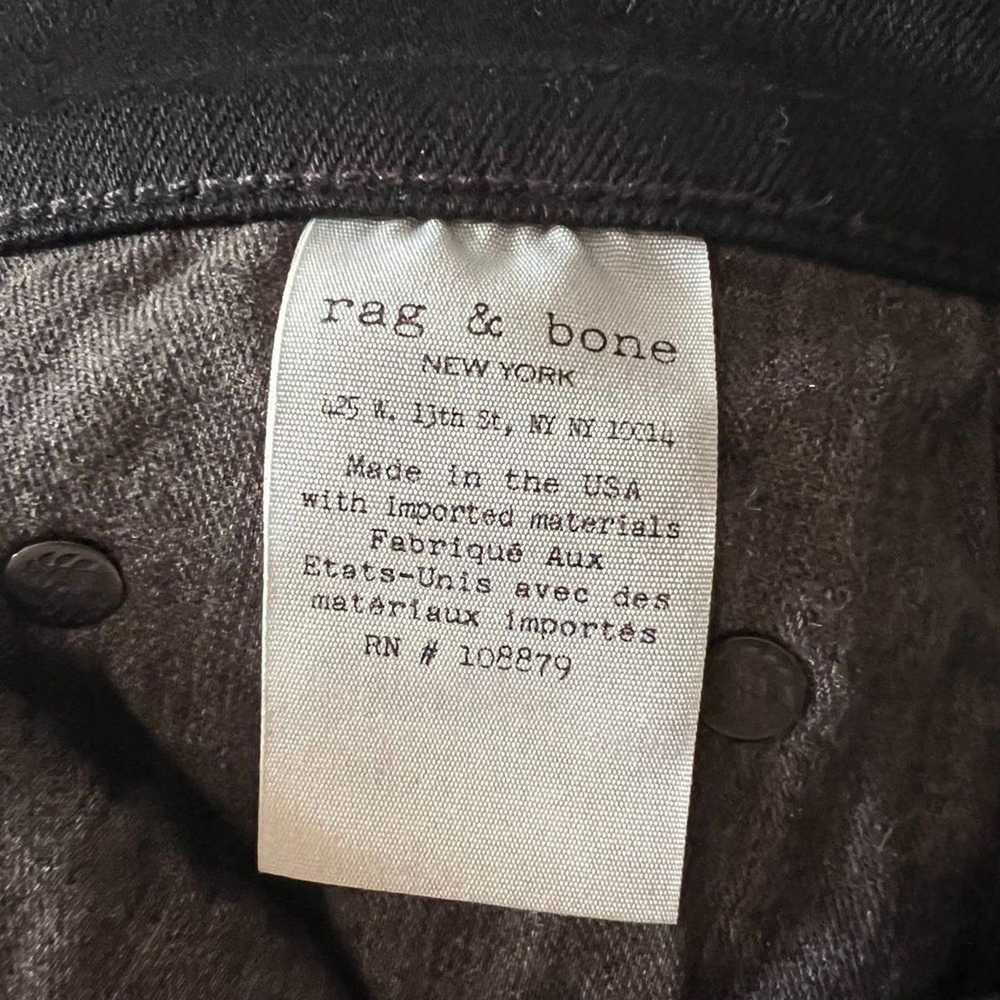 Rag & Bone RAG & BONE Black Mid-Rise Cropped Skin… - image 11