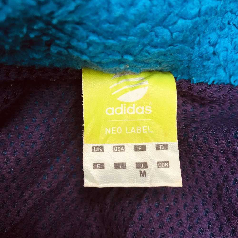 Adidas ADIDAS Neo Label Zip Up Blue Fleece Jacket… - image 8