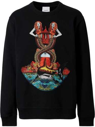 Burberry BURBERRY Embroidered Mermaid Sweater - Bl