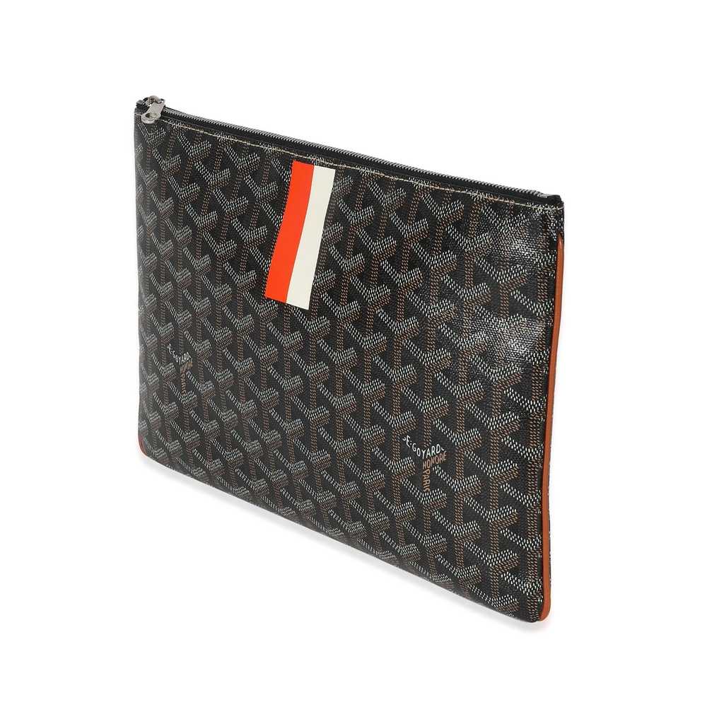 Goyard Goyard Black Gold Goyardine Canvas Senat MM - image 2