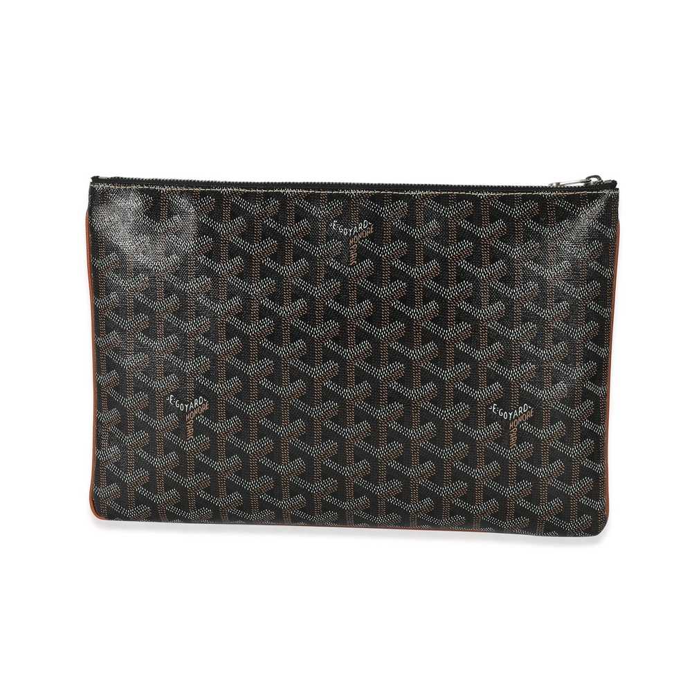 Goyard Goyard Black Gold Goyardine Canvas Senat MM - image 3