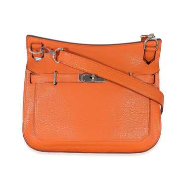 Hermes Hermès Orange Clemence Jypsiere 28 PHW