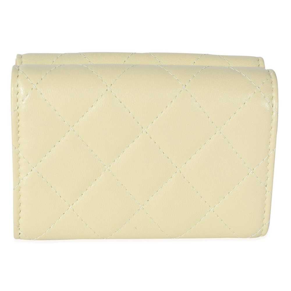 Chanel Chanel Yellow Quilted Lambskin Small Flap … - image 3