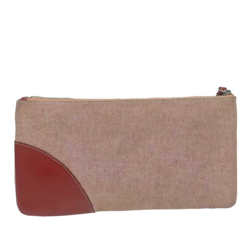 Prada PRADA Pouch Canvas Red Auth bs11777 - image 2