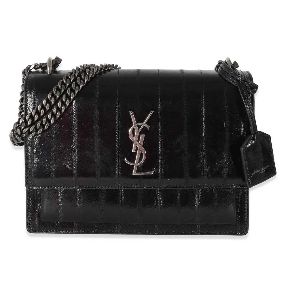 Yves Saint Laurent Saint Laurent Black Glossy Eel… - image 1