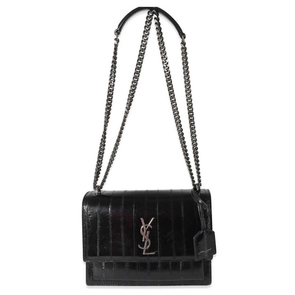 Yves Saint Laurent Saint Laurent Black Glossy Eel… - image 4