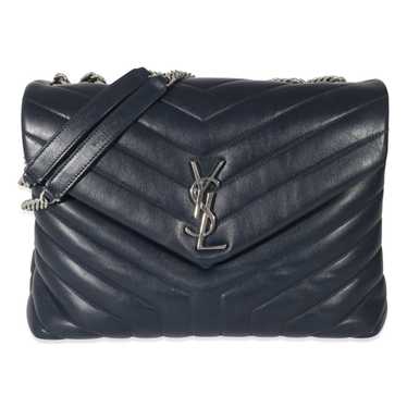 Yves Saint Laurent Saint Laurent Navy Calf Leathe… - image 1