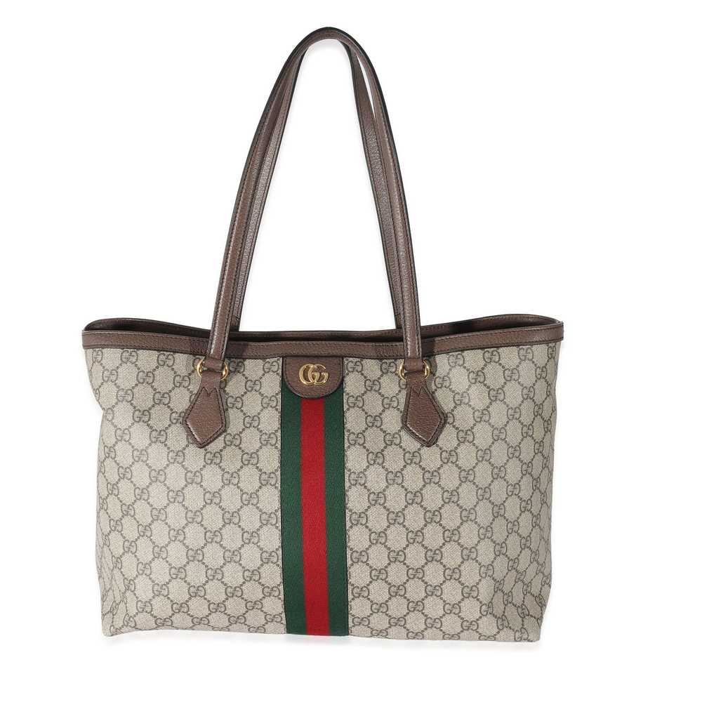 Gucci Gucci Beige GG Supreme Medium Ophidia Tote - image 1