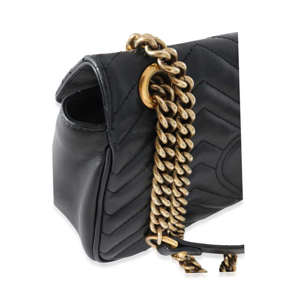 Gucci Gucci Black Chevron Matelassé Leather Small… - image 9