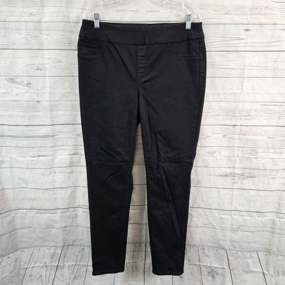 Vintage Chicos Womens Jeggings Sz 10 Black Pull O… - image 1